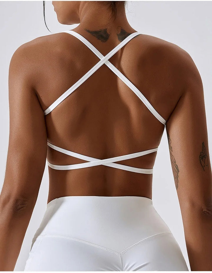 Brassière Elena fines bretelles croisées dos