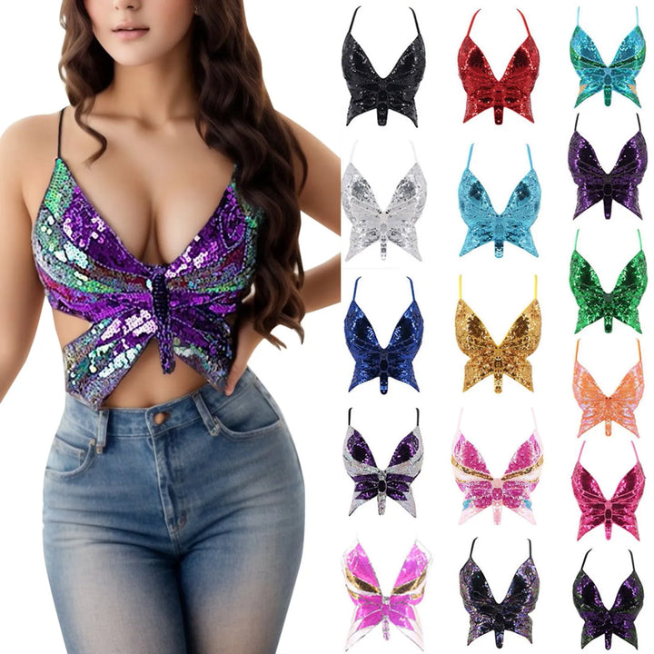 Bustier Paillettes Papillon