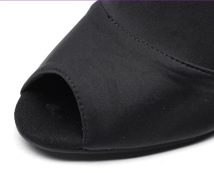 Bottines danse Assa noir Rubber sole Talons de 6 à 11cm