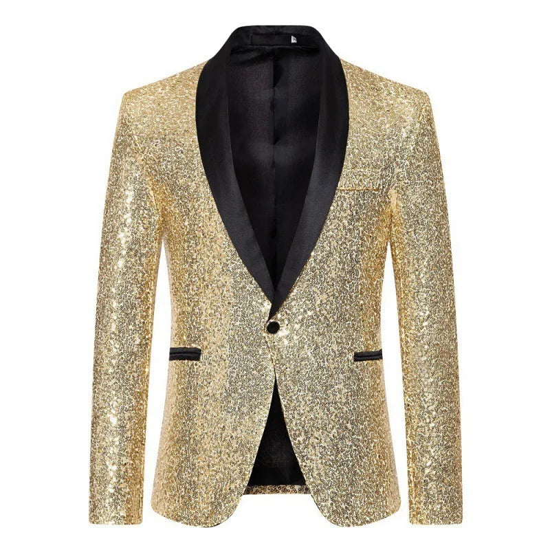 Veste costume Homme à paillettes Omar