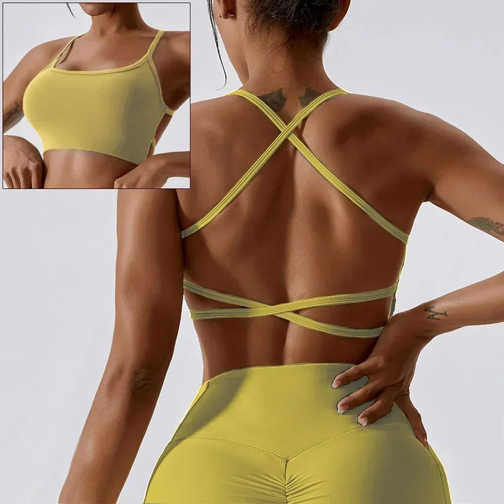 Brassière Elena fines bretelles croisées dos