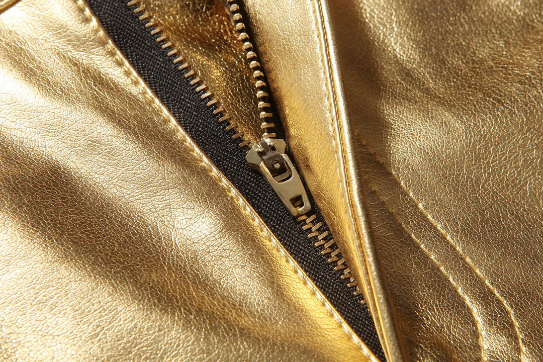 Pantalon PU brillant pour hommes