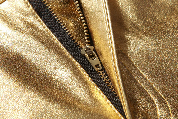 Pantalon PU brillant pour hommes