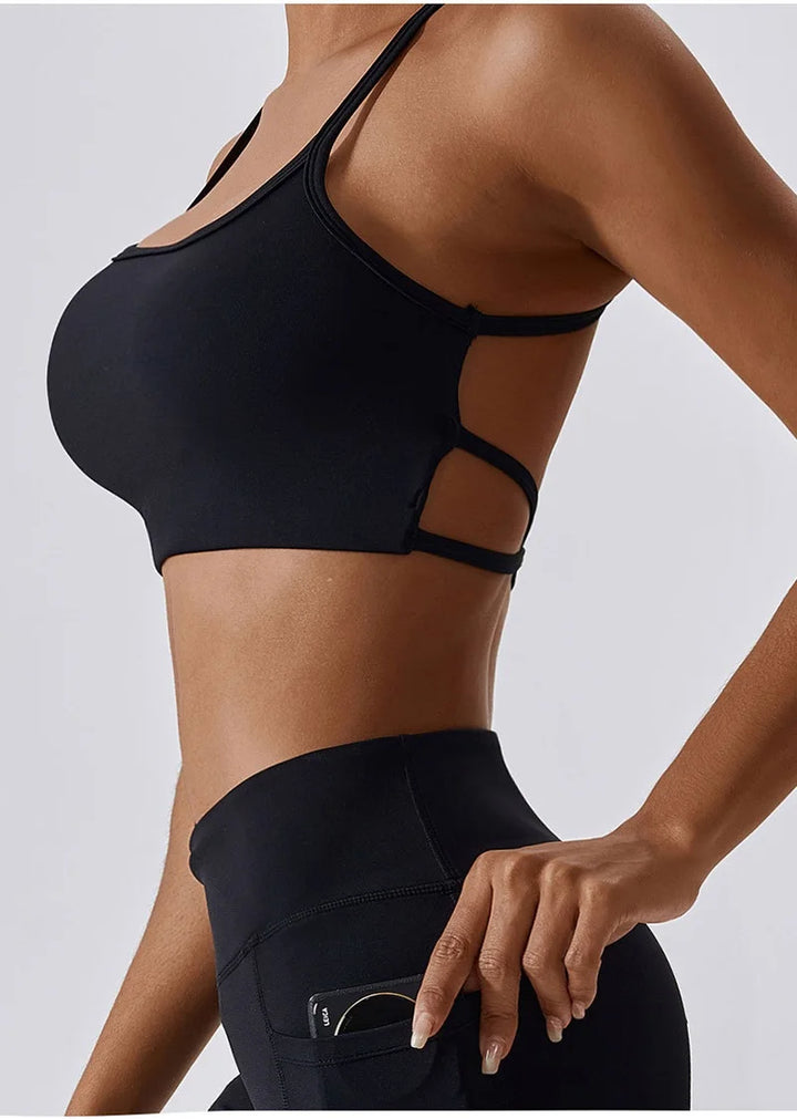 Brassière Elena fines bretelles croisées dos