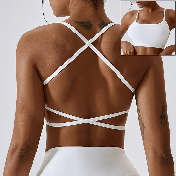 Brassière Elena fines bretelles croisées dos