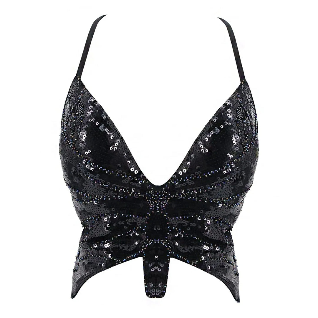 Bustier Paillettes Papillon
