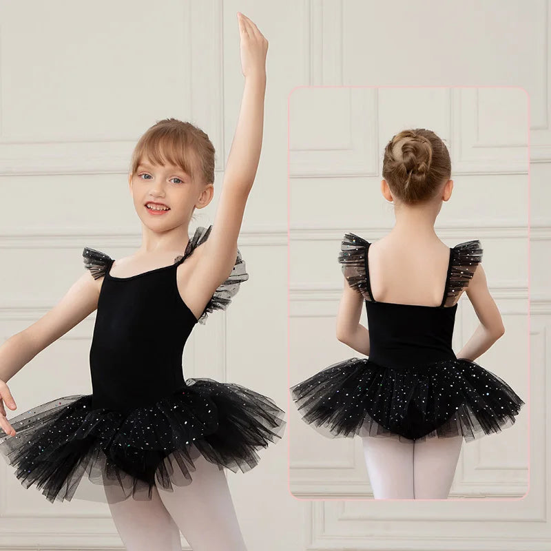 Justaucorps tutu paillettes avec bretelles fantaisie Elen