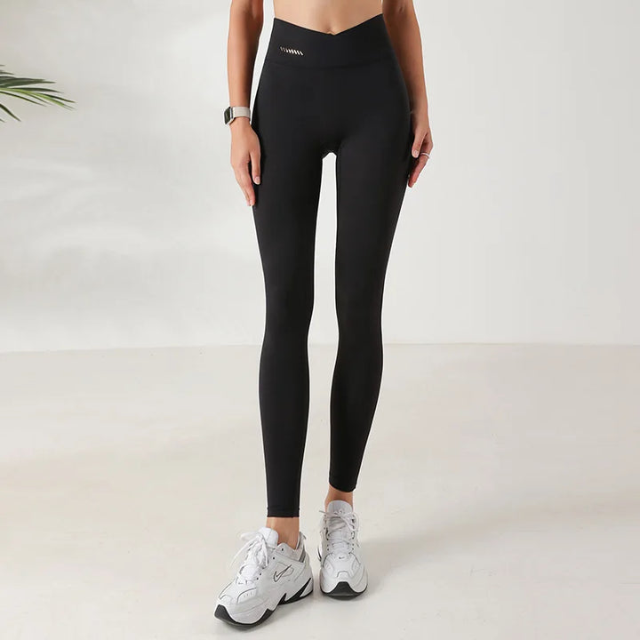 Legging taille haute croisee