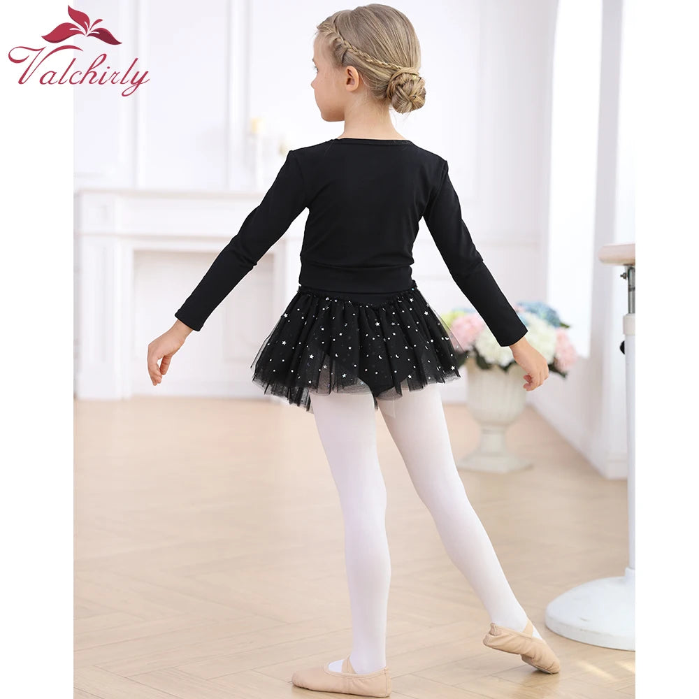 Top croisé manches longues filles