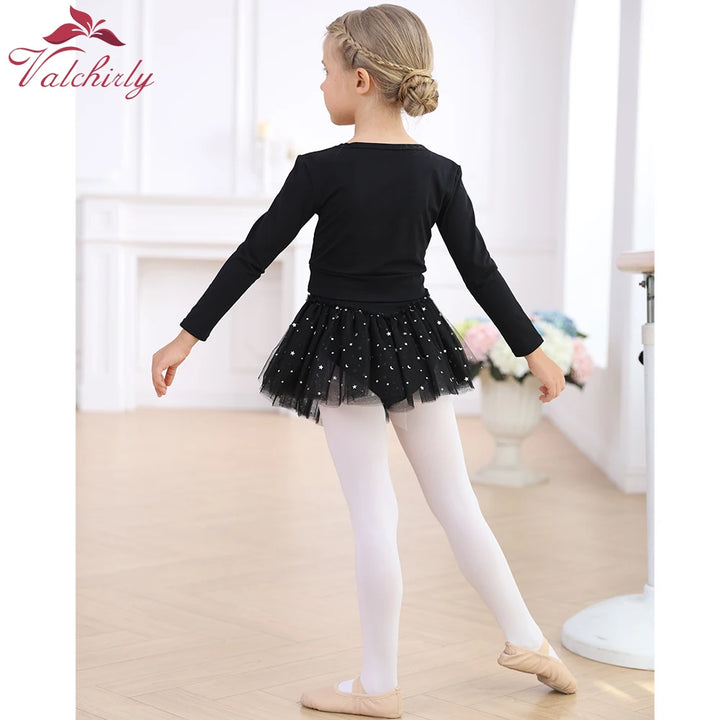 Top croisé manches longues filles