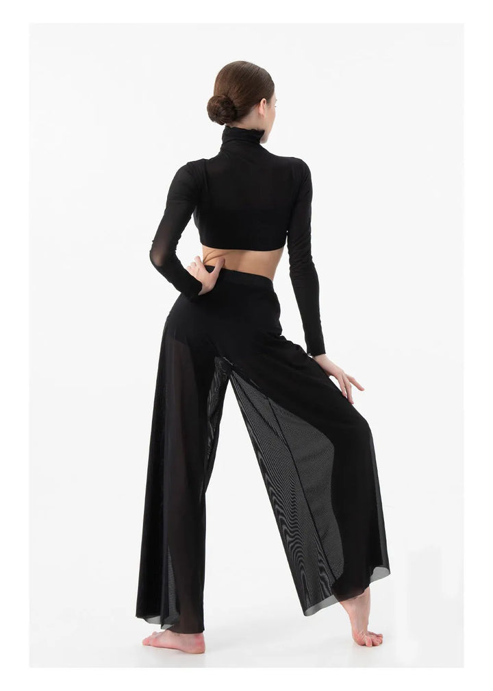 Top & pantalon large Solange en maille