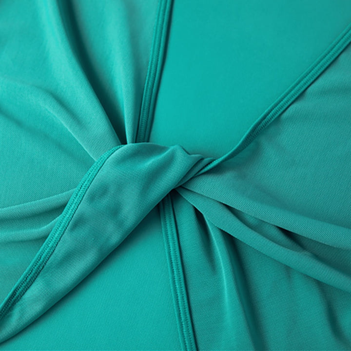 T-shirt manches courtes dos croisé ouvert