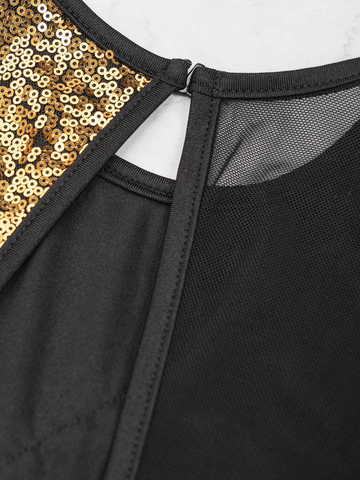 Robe sans manche avec sequins officier Ellie