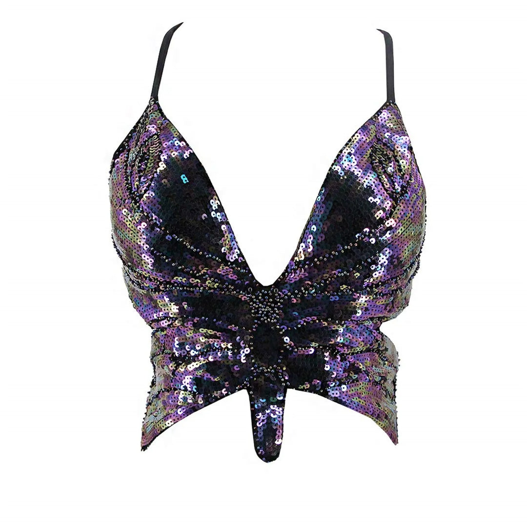 Bustier Paillettes Papillon