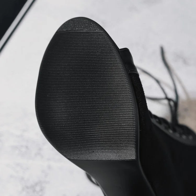 Bottines danse Myriam noir Talons de 7 à 11cm