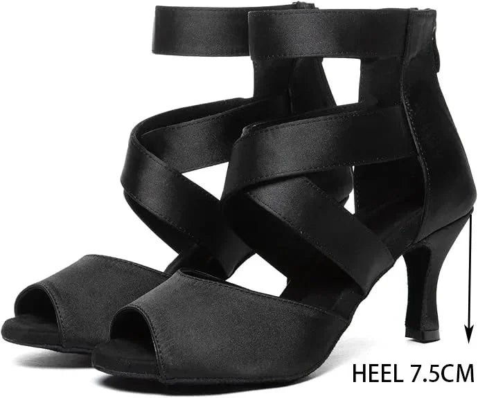 Chaussures de danse satin Morane Talons de 5.5 à 8.5cm