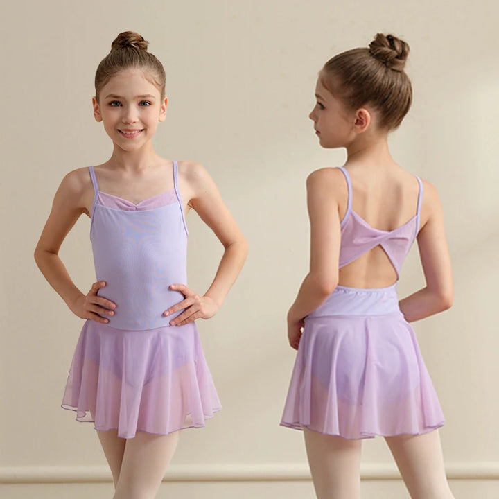 Justaucorps bretelles avec jupette Kylie