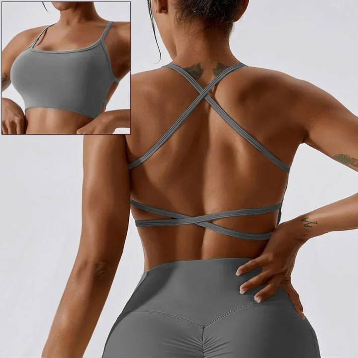 Brassière Elena fines bretelles croisées dos