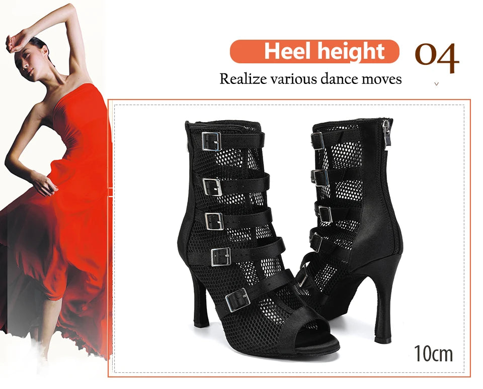 Bottines Sofia maille noire Talon de 6 à 10cm