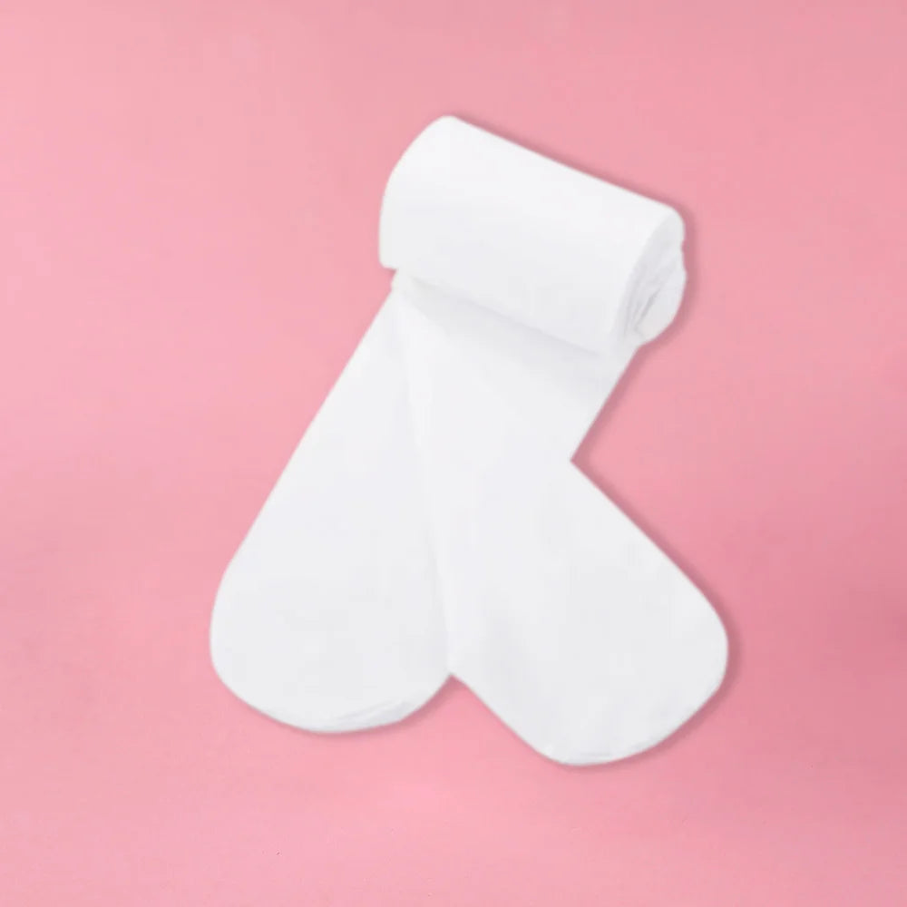 Collants danse avec pieds pour enfants coloris beige ou blanc