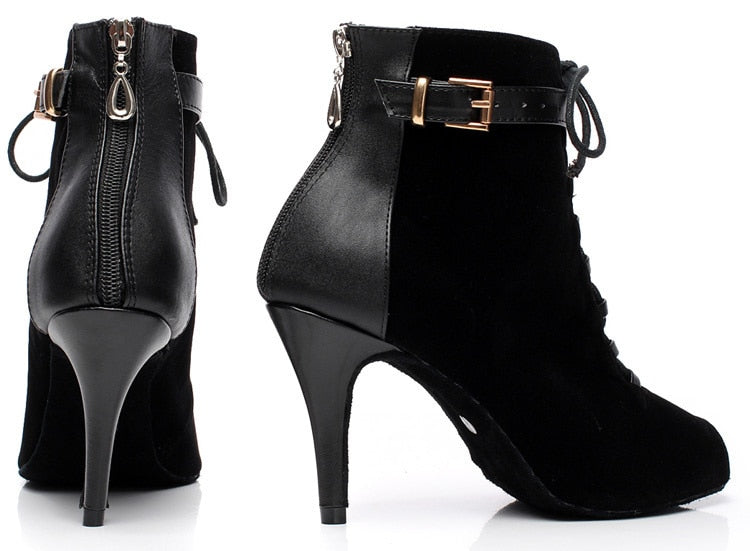 Bottines Nora talon 7.5cm semelle caoutchouc T41