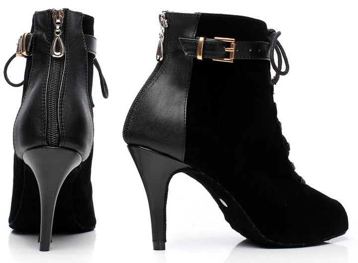 Bottines Nora talon 7.5cm semelle caoutchouc T41