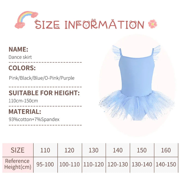 Justaucorps tutu paillettes avec bretelles fantaisie Elen