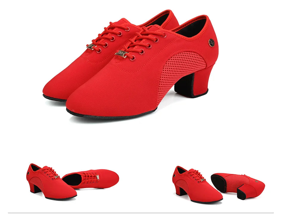 Sneakers à talons Pemma coloris noir ou rouge semelles au choix