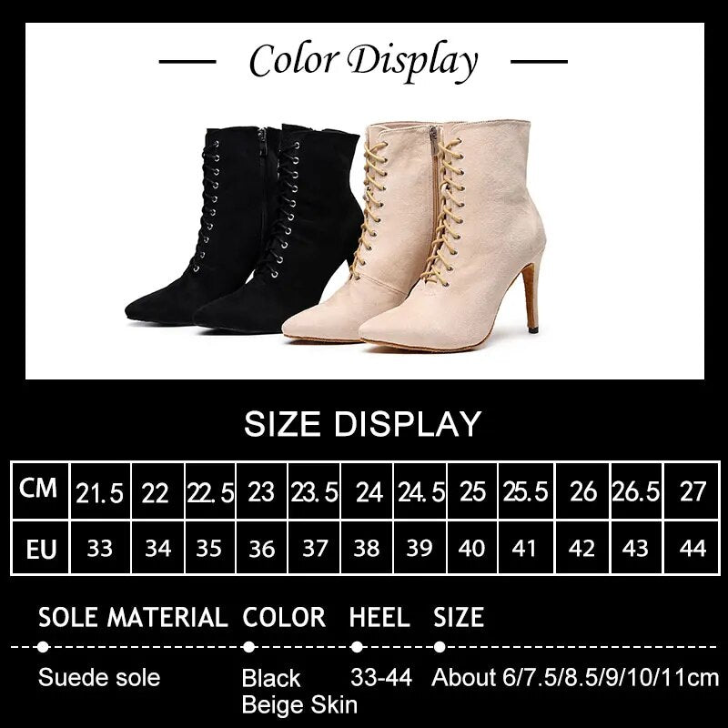 BOTTINES FERMÉES DANSE SHAYANE NOIR TALONS DE 6 À 11CM