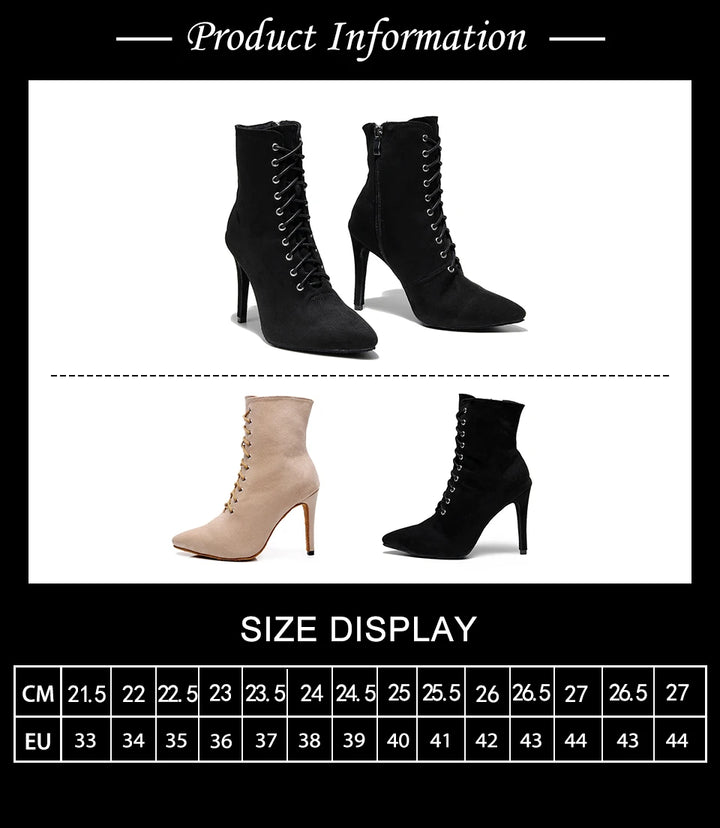 BOTTINES FERMÉES DANSE SHAYANE NOIR TALONS DE 6 À 11CM