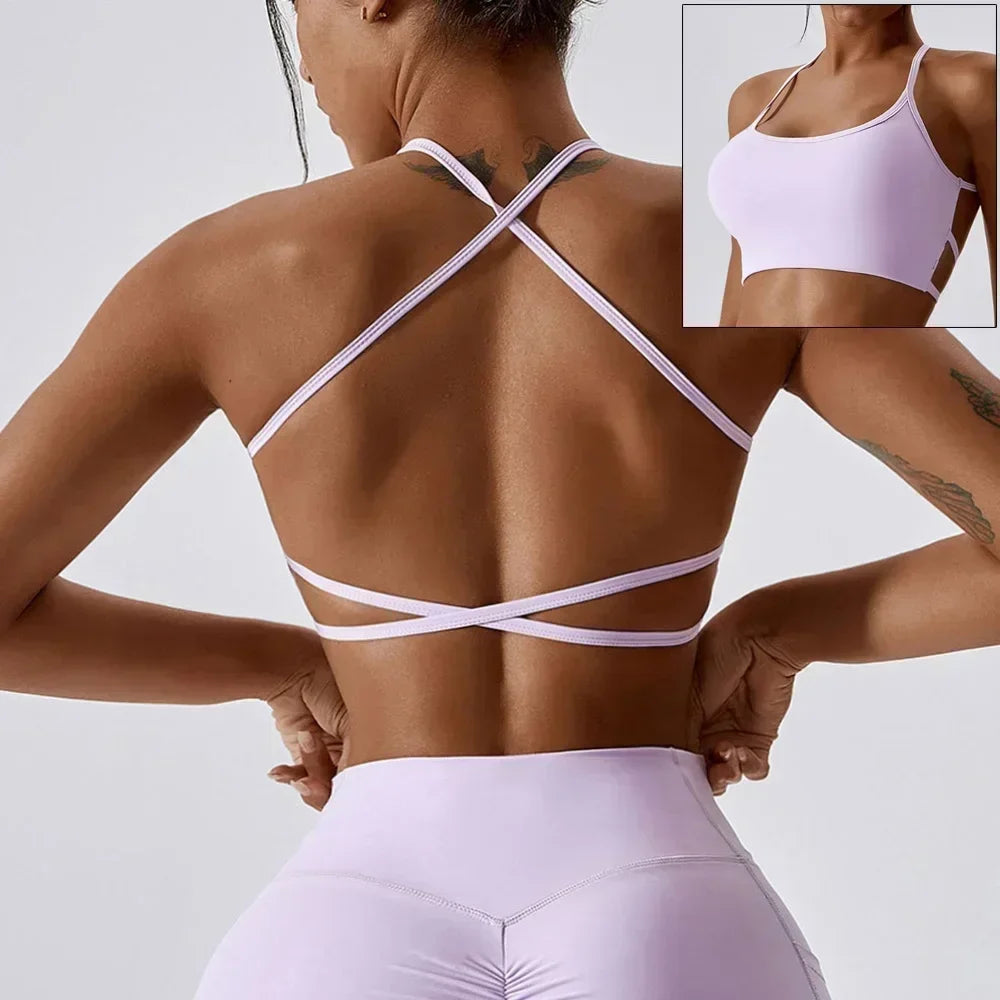 Brassière Elena fines bretelles croisées dos