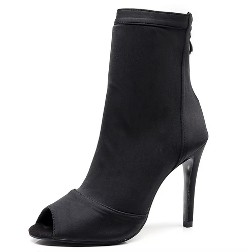 Bottines danse Assa noir semelle suede Talons de 8.5cm