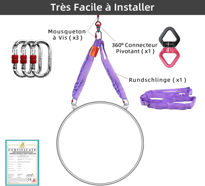 Cerceau aérien Double Points + accessoires