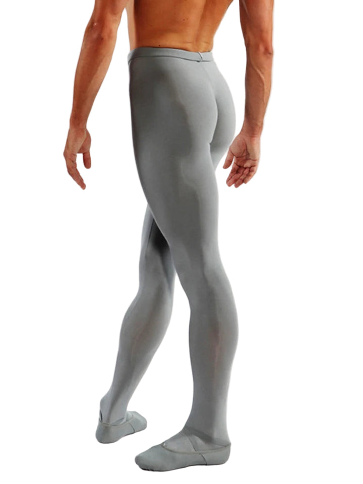 Collant danse uni opaque avec pieds pour homme