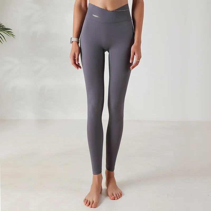 Legging taille haute croisee