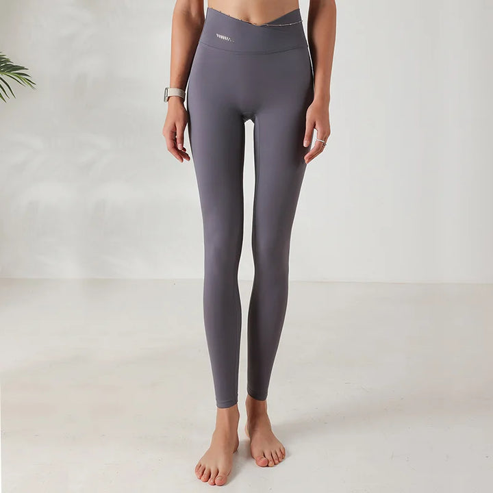 Legging taille haute croisee