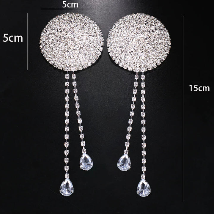 Bijoux pendentif poitrine strass plusieurs modèles