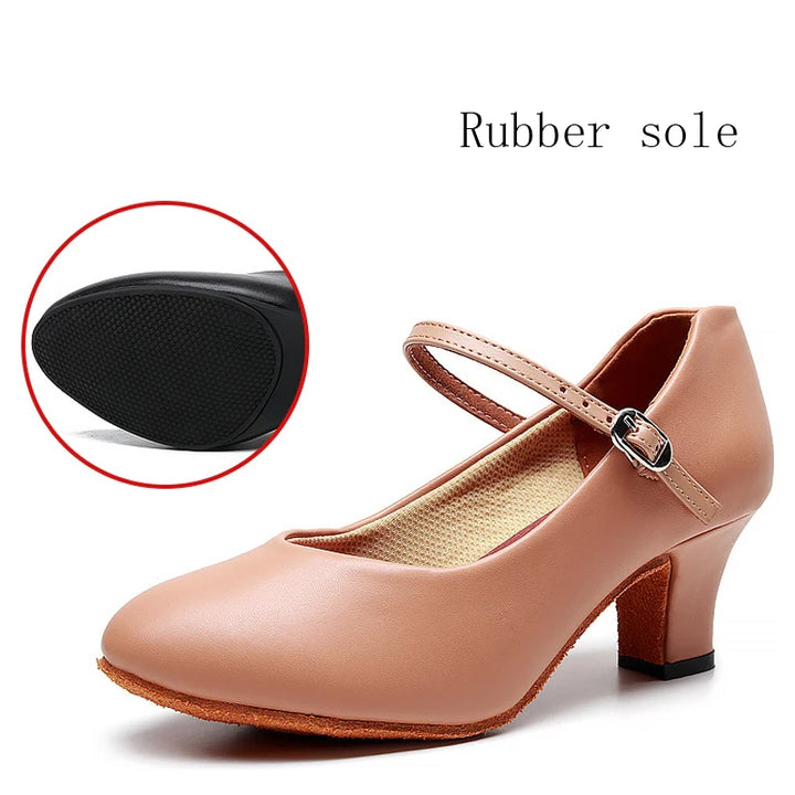 Chaussures danse fermées Jessica talons 5cm semelles suede