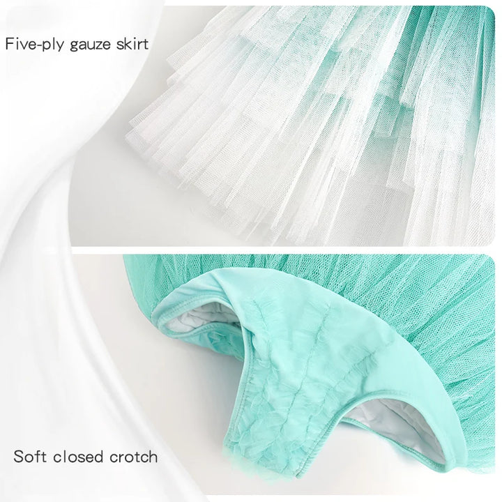 Jupe bas tutu bi-colore