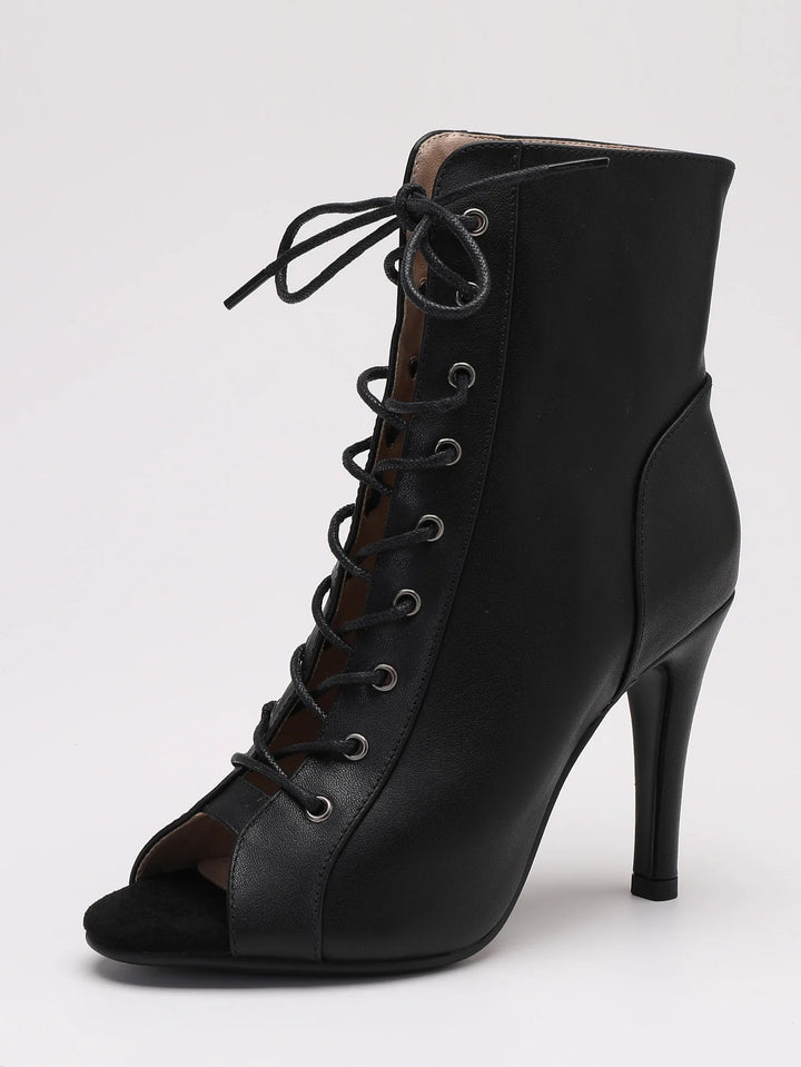 Bottines de danse cuir Nael Talons 7 à 9.5cm