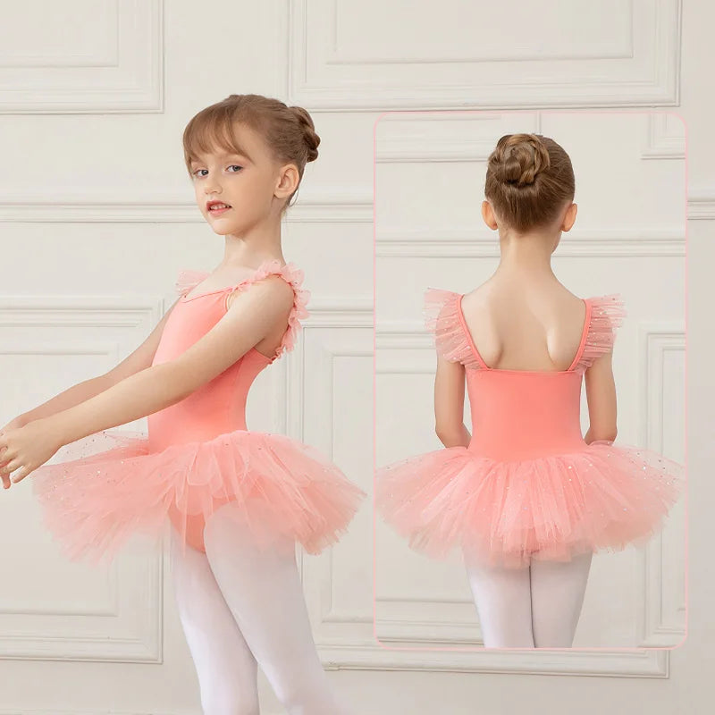 Justaucorps tutu paillettes avec bretelles fantaisie Elen