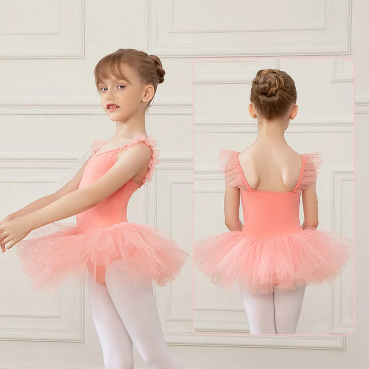 Justaucorps tutu paillettes avec bretelles fantaisie Elen