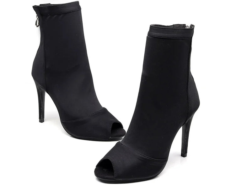 Bottines danse Assa noir Rubber sole Talons de 6 à 11cm