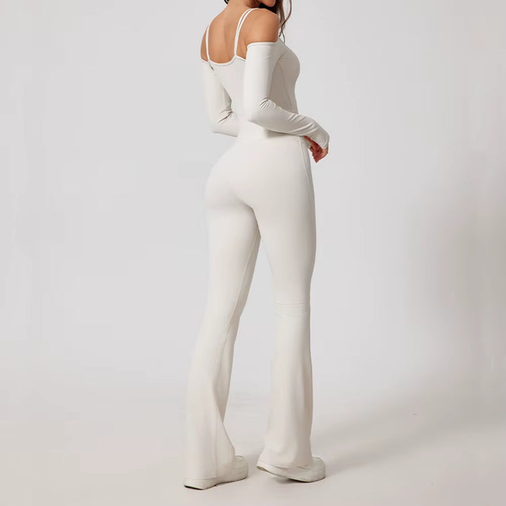 Combinaison manches longues épaules nues sans couture Isilde