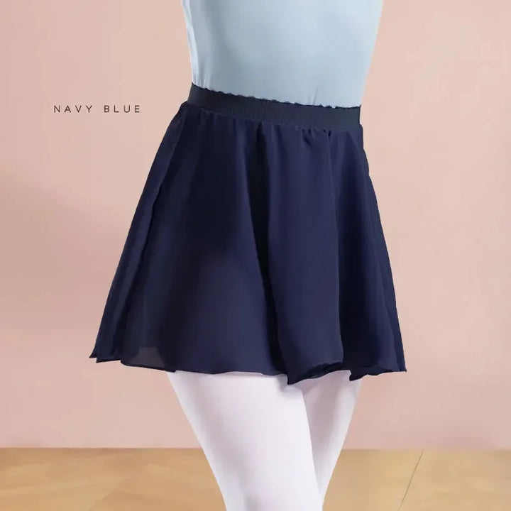 Jupette mousseline taille élastique Klarys