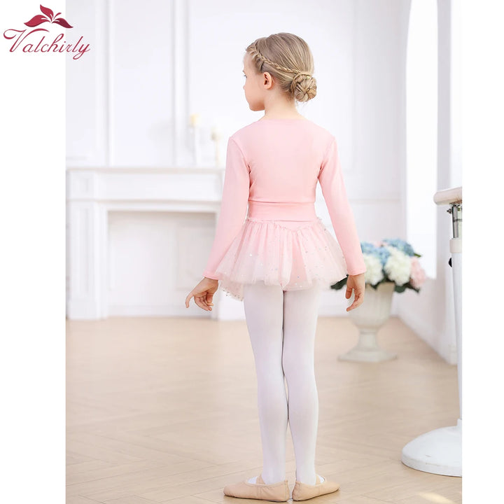 Top croisé manches longues filles