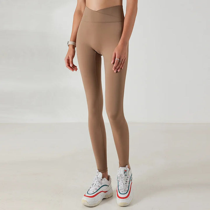 Legging taille haute croisee