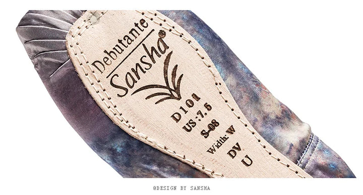 Chaussons Pointes avec imprimés vintage 4 coloris Sansha