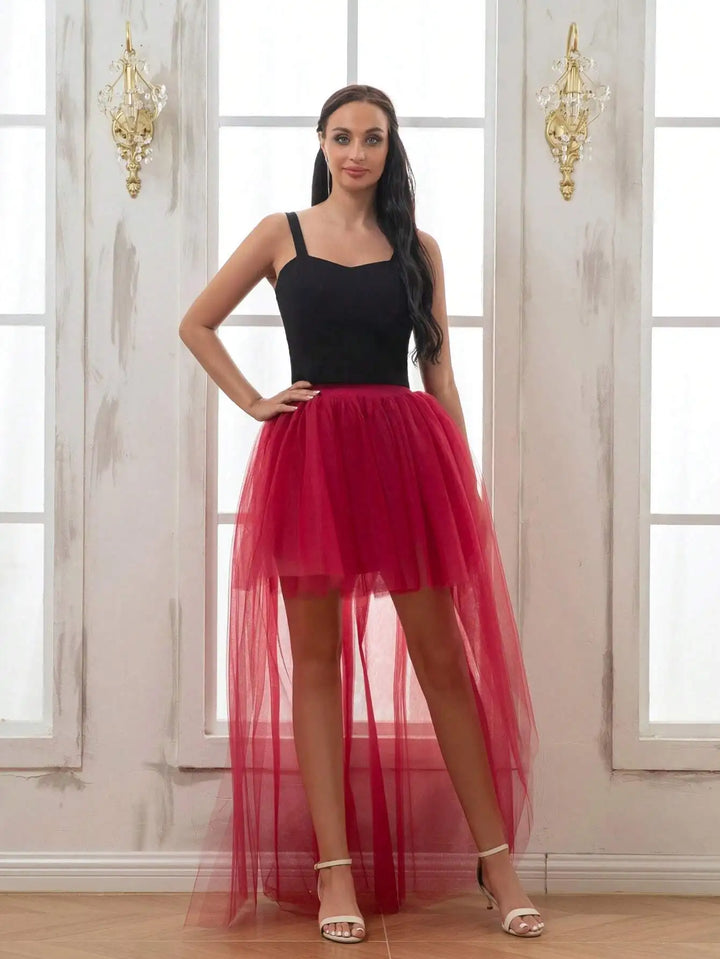 Jupe tulle courte devant longue derrière Kady