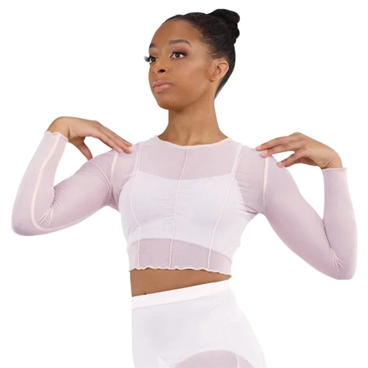 Top court manches longues avec brassière Ewen